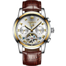 Men's Fashion Luminous Waterproof Skeleton Tourbillon Watch