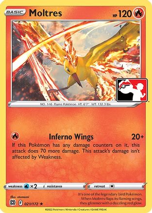 Moltres 021/172 - Prize Pack Series Cards