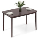 48 Inch Solid Wood Dining Table with Rubber Wood Supporting Legs for Kitchen Dining Room