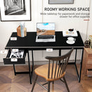 48 Inch Computer Desk with Metal Frame and Adjustable Pads