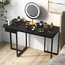 48 Inch Computer Desk with Metal Frame and Adjustable Pads