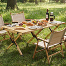 48 Inch Folding Camping Table with Carry Bag for Backyard