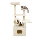 48 Inches Tall Cat Tree Multi-Level Kitten Tower with Large Condo Padded Top Perch