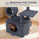 48 Inches Tall Cat Tree Multi-Level Kitten Tower with Large Condo Padded Top Perch
