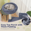 48 Inches Tall Cat Tree Multi-Level Kitten Tower with Large Condo Padded Top Perch