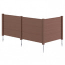 48 x 38 Inches Air Conditioner Fence 2 Panels Outdoor Privacy Fence