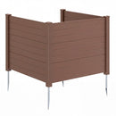 48 x 38 Inches Air Conditioner Fence 2 Panels Outdoor Privacy Fence