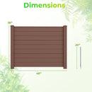 48 x 38 Inches Air Conditioner Fence 2 Panels Outdoor Privacy Fence
