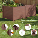 48 x 38 Inches Air Conditioner Fence 2 Panels Outdoor Privacy Fence