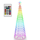 LED Smart Christmas Cone Tree – App & Remote Control, 210 Modes