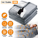 Electric Heated Full Size Fleece Heated Blanket with 10 Heating Levels 10 Hours Auto Off Machine Washable for Home Office Usage 72x84in