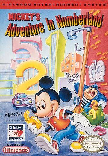 Mickey's Adventure in Numberland (Nintendo NES)