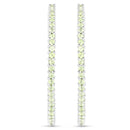3.50 Carat Genuine Peridot .925 Sterling Silver Earrings