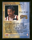 2000-01 Fleer Mystique Dial 1 Allen Iverson #3 DO