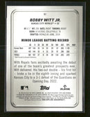 2022 Bowman Platinum Ice Foilboard Bobby Witt Jr. Rookie #51