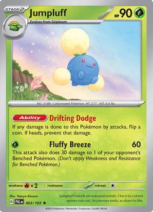 Jumpluff 003/193 - SV02 Paldea Evolved Reverse Holofoil