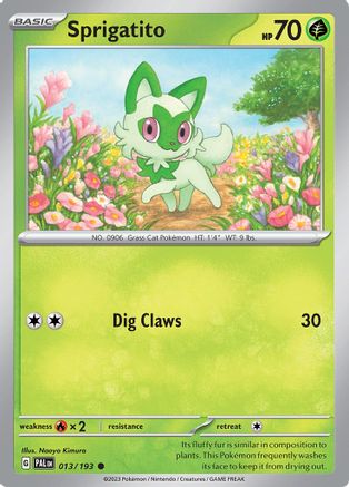 Sprigatito 013/193 - SV02 Paldea Evolved
