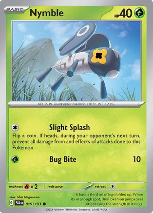 Nymble 019/193 - SV02 Paldea Evolved Reverse Holofoil
