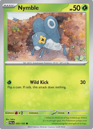 Nymble 020/193 - SV02 Paldea Evolved Reverse Holofoil