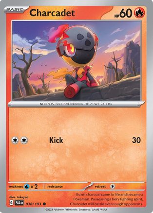 Charcadet 038/193 - SV02 Paldea Evolved Reverse Holofoil