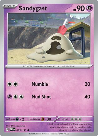 Sandygast 095/193 - SV02 Paldea Evolved Reverse Holofoil