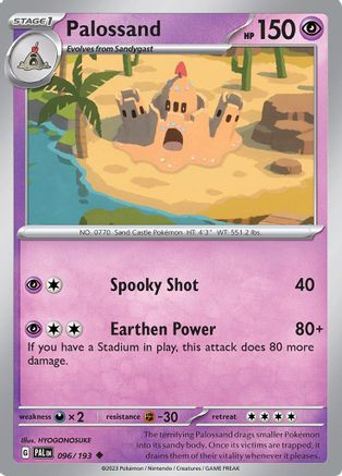 Palossand 096/193 - SV02 Paldea Evolved Reverse Holofoil