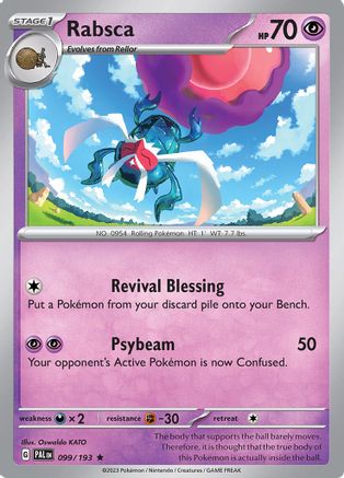 Rabsca 099/193 - SV02 Paldea Evolved Reverse Holofoil