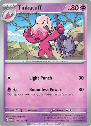 Tinkatuff 103/193 - SV02 Paldea Evolved Reverse Holofoil