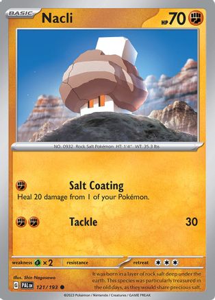 Nacli 121/193 - SV02 Paldea Evolved Reverse Holofoil
