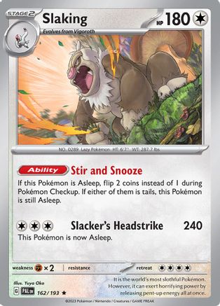 Slaking 162/193 - SV02 Paldea Evolved Reverse Holofoil