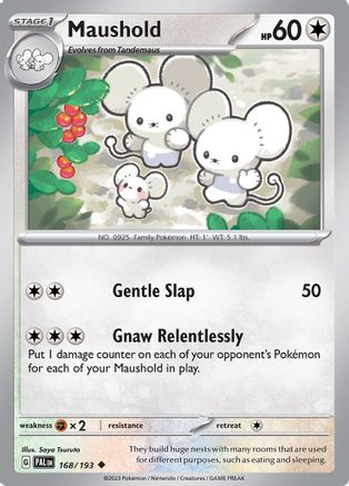 Maushold 168/193 - SV02 Paldea Evolved Reverse Holofoil