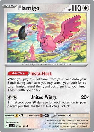 Flamigo 170/193 - SV02 Paldea Evolved Reverse Holofoil