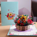 3D PopUp Flower Bouquet Greeting Cards Gifts