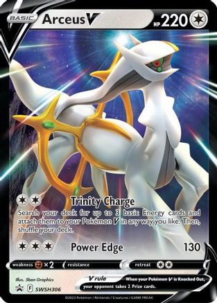 Arceus V SWSH306/307 - SWSH Sword & Shield Promo Cards Holofoil