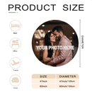 Personalized Round Photo Blanket - Upload Your Own Photo - Custom Round Blanket in 47 or 60 Inch Diameter - Photo Gift for Any Occasion