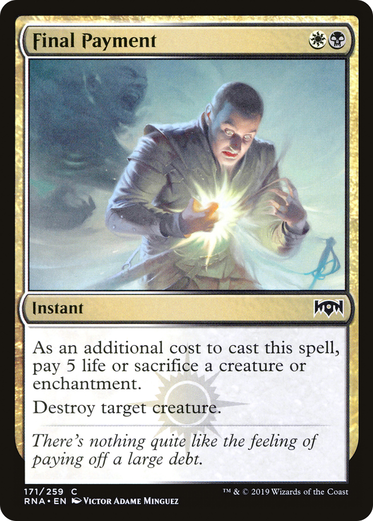 Final Payment (RNA-171) - Ravnica Allegiance Foil