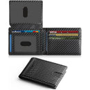 Carbon-fiber Flip-top Money Clip Double-folded Short Style