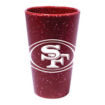 San Francisco 49ers 16 oz Team Color Silicone Pint Glass