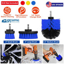 3Pcs/Set Drill Brush Power Scrubber Cleaning Brush for Car Carpet Wall Tile Tub Cleaner Combo