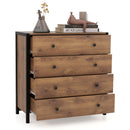 4-Drawer Dresser Modern Wooden Chest of Drawers for Bedroom Living Room