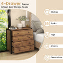 4-Drawer Dresser Modern Wooden Chest of Drawers for Bedroom Living Room