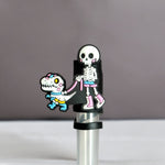 Cute Skelly Straw Topper