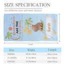 Personalized Capybara Beach Towel | Custom Name | Cute Summer Pool Towel