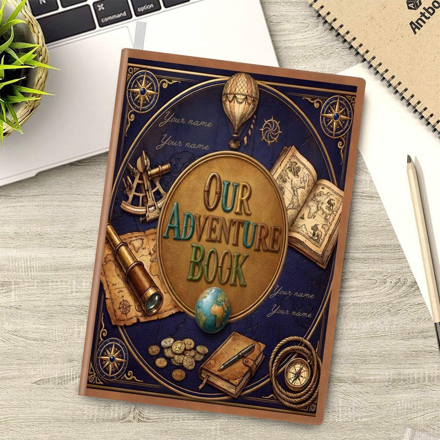 Personalized Our Adventure Book | Navy Notebook - Add all your Family Member Names - Journal