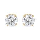 14K Yellow Gold 1/2 Cttw Round-Cut Diamond Solitaire Stud Earrings (O-P Color, SI2-I1 Clarity)