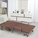 Adjustable Folding Guest Bed Frame with Mattress and Wheels