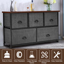 Wood Dresser Storage Unit Side Table Display Organizer