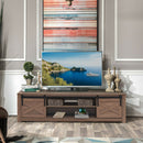 65 Inch Flat Sliding Barn Door TV Stand