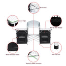 Folding Camping Table with Storage Organizer