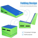 Folding Wedge Exercise Gymnastics Mat with Handles